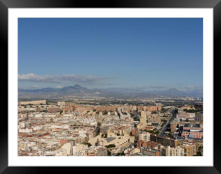 Alicante Cityscape  Framed Mounted Print by Jacqui Farrell