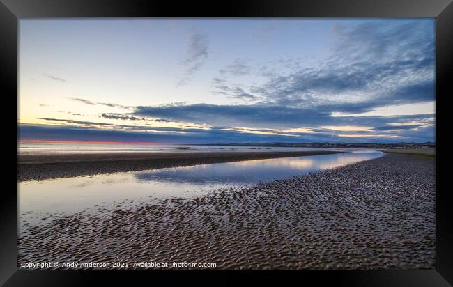 Fife Coast Sunrise Framed Print by Andy Anderson