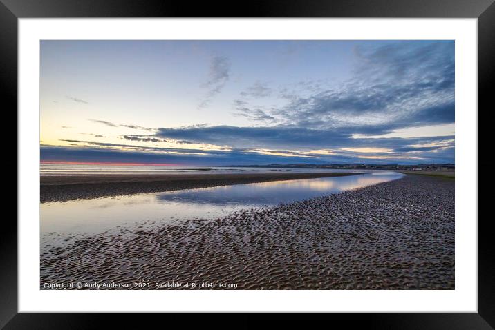 Fife Coast Sunrise Framed Mounted Print by Andy Anderson