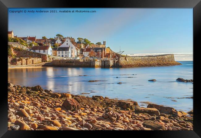Fife Harbour of Crail Framed Print by Andy Anderson
