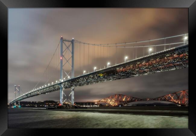 Queensferry Bridge Crossing Framed Print by Andy Anderson