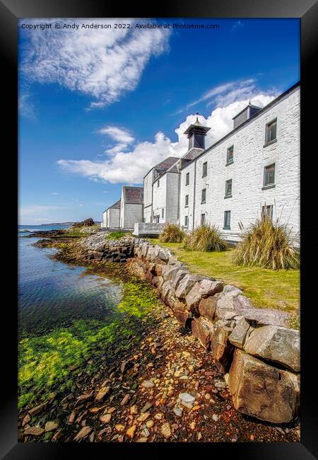 Islay Laphroiag Distillery Framed Print by Andy Anderson