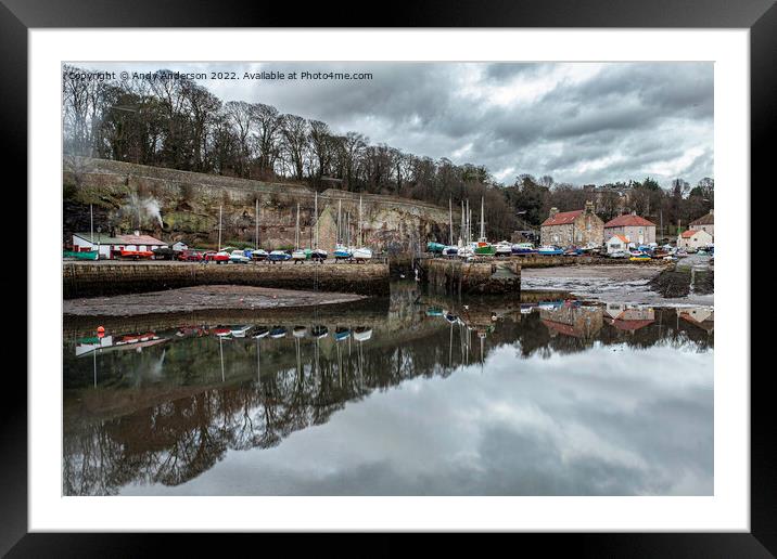 Ancient Scottish Harbour Framed Mounted Print by Andy Anderson
