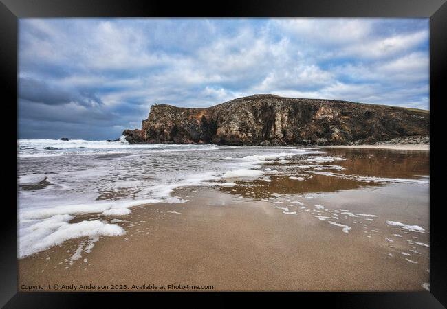 Hebrides Dalmore Beach Framed Print by Andy Anderson