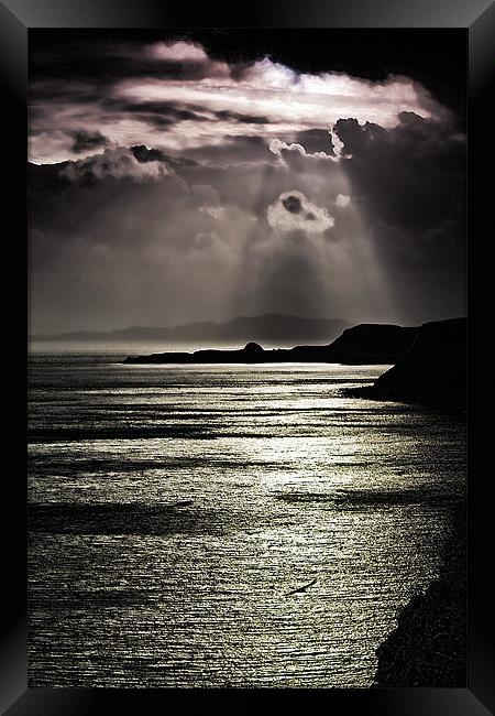 Storm Clouds Over Skye Framed Print by Andy Anderson
