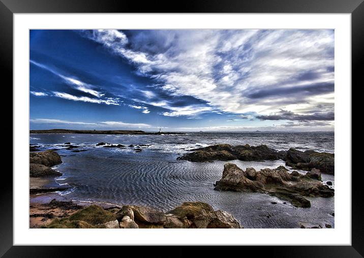 Firth of Forth from Elie Harbour Framed Mounted Print by Andy Anderson