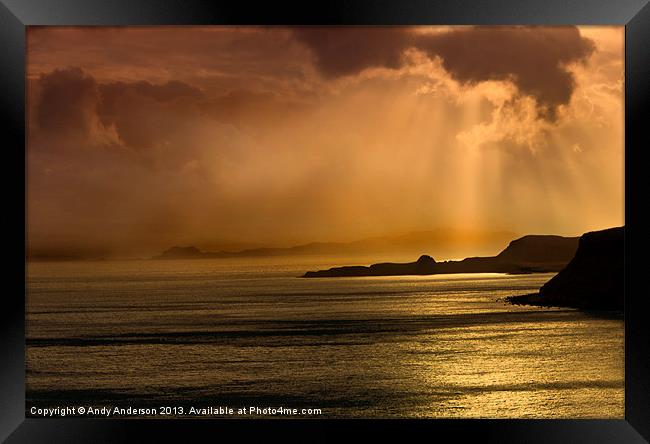 Isle of Skye in November Framed Print by Andy Anderson