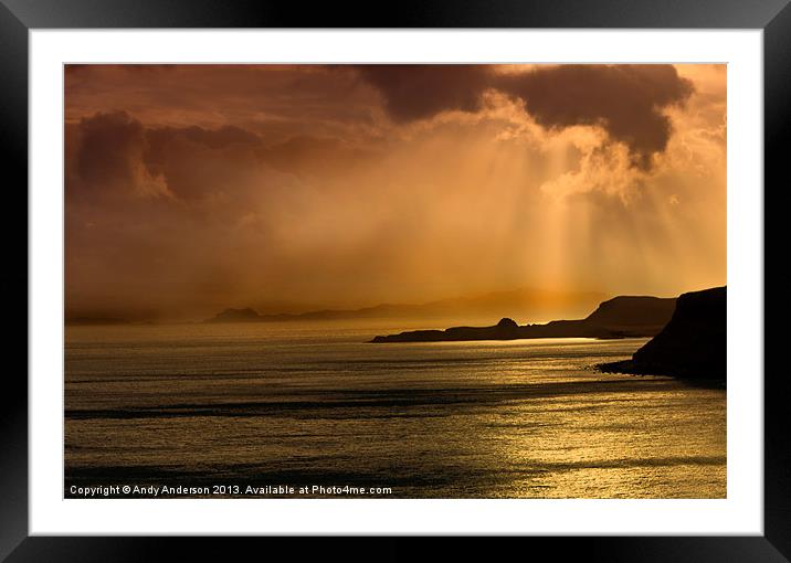 Isle of Skye in November Framed Mounted Print by Andy Anderson