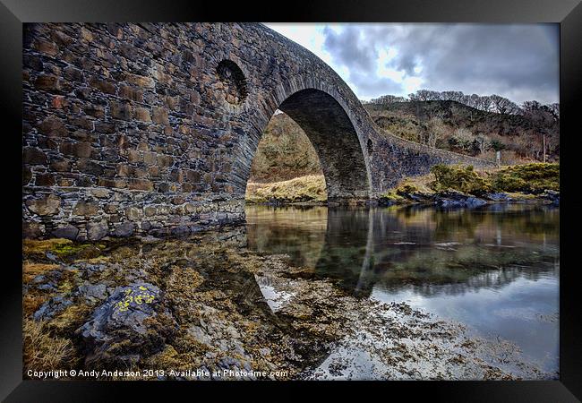 Bridge over the Atlantic Framed Print by Andy Anderson