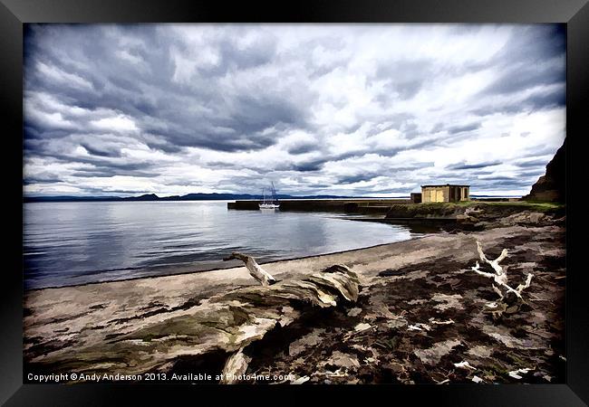 Inchkeith on the the Firth of Forth Framed Print by Andy Anderson