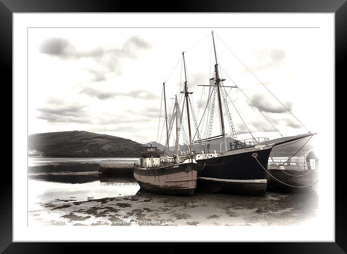 Inverary Museum and Vital Spark Framed Mounted Print by Andy Anderson