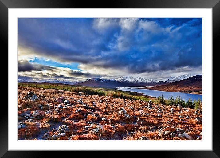 Scottish Highland Loch Framed Mounted Print by Andy Anderson