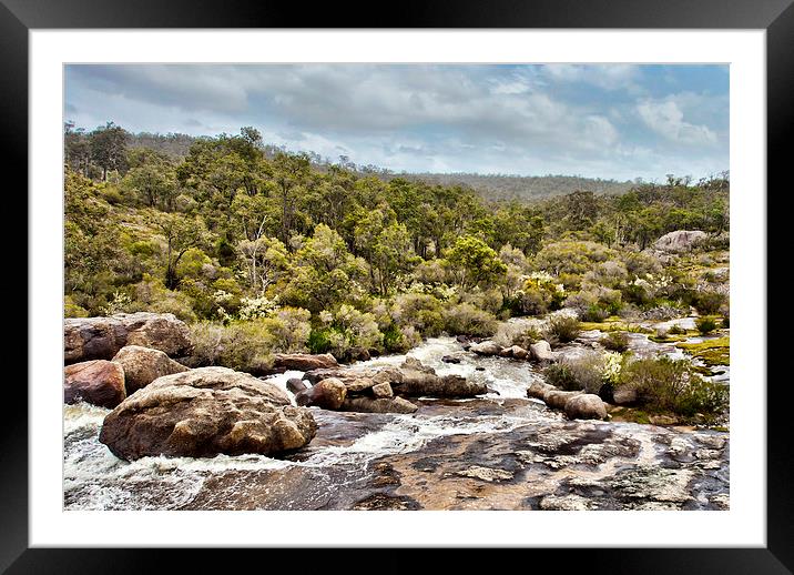 Hovea Falls Western Australia Framed Mounted Print by Andy Anderson
