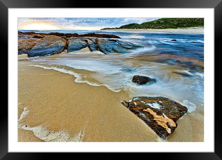 Indian Ocean River Estuary Framed Mounted Print by Andy Anderson