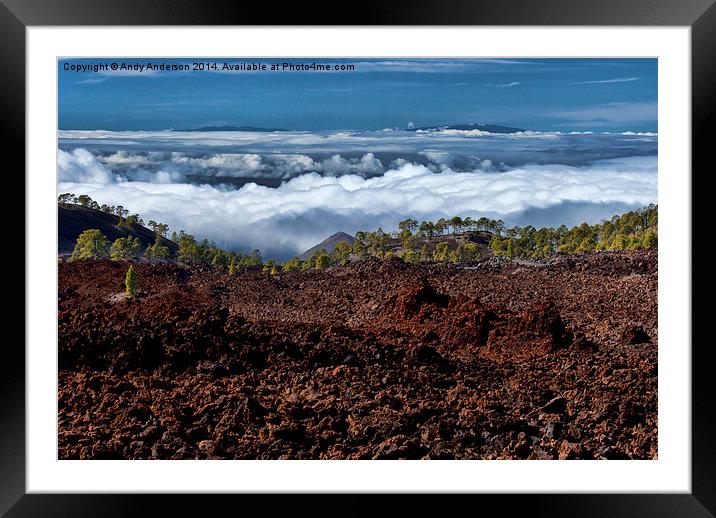 Tenerife Landscape Framed Mounted Print by Andy Anderson