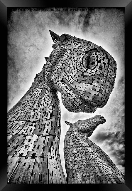  The Kelpies Framed Print by Andy Anderson