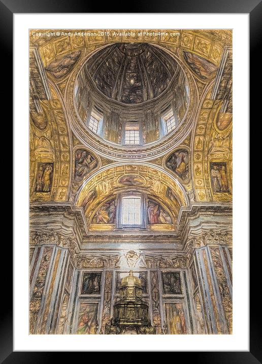  Santa Maria Maggiore Basilica in Rome Framed Mounted Print by Andy Anderson