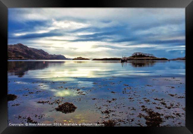 Scottish West Coast - Loch nan Uamh Framed Print by Andy Anderson