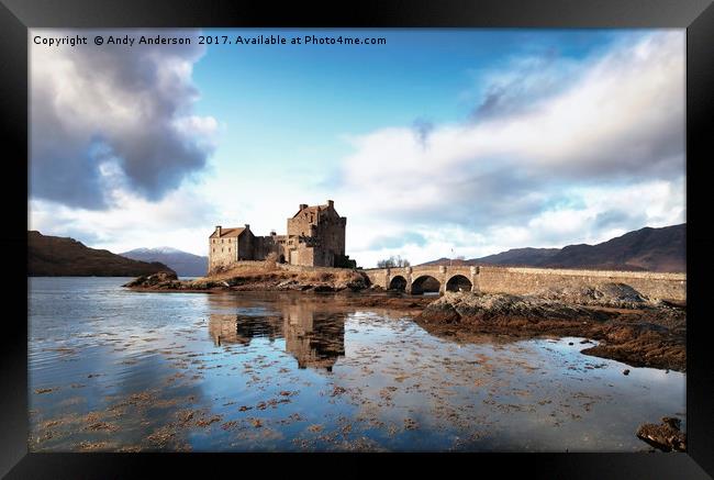 Eilean Donan Castle - Loch Duich, Scotland Framed Print by Andy Anderson
