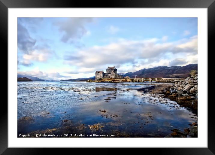 Eilean Donan Castle Scotland Framed Mounted Print by Andy Anderson