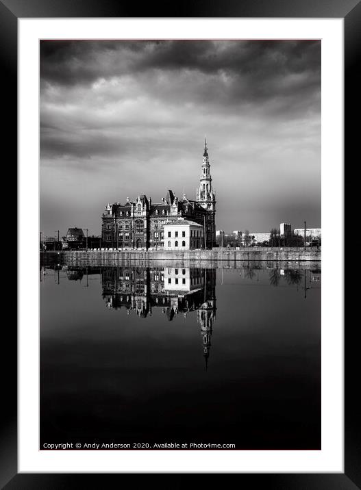 Belgium Museum in Antwerp Framed Mounted Print by Andy Anderson