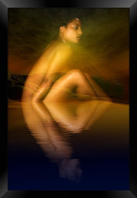  Nadine in Water Framed Print by Dennis Kilby