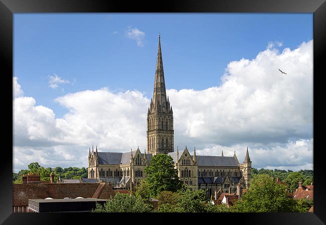 Salisbury Cathedral Framed Print by Val Saxby LRPS