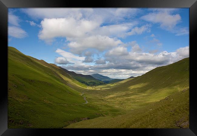 Newlands Pass Framed Print by Val Saxby LRPS