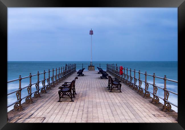  Banjo Pier Framed Print by Val Saxby LRPS