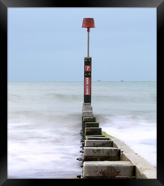 Groyne to the Horizon Framed Print by Jennie Franklin