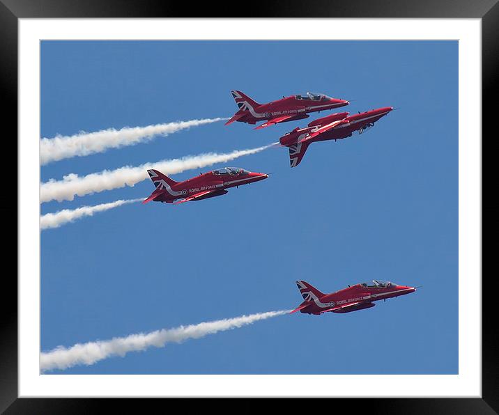  Red Arrows master of the skies Framed Mounted Print by Jennie Franklin