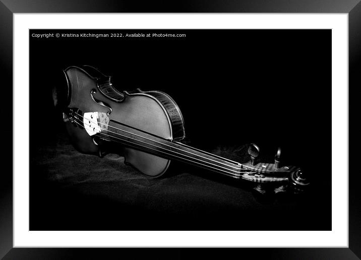 The Violin Framed Mounted Print by Kristina Kitchingman