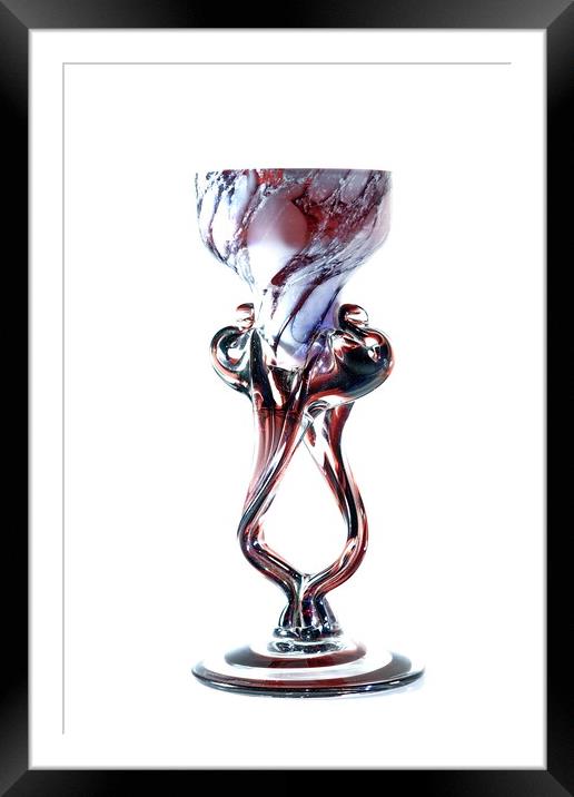Marbled Goblet Framed Mounted Print by Kristina Kitchingman