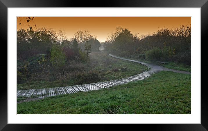 Sunrise On The Common Framed Mounted Print by Brian Sharland