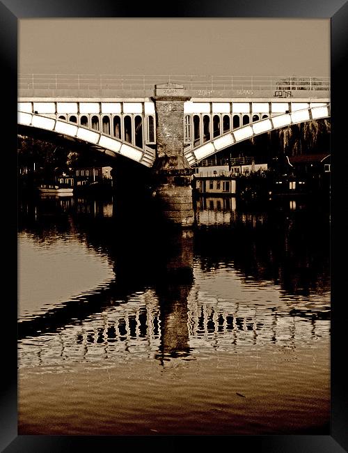 Richmond Railway Bridge Framed Print by Brian Sharland