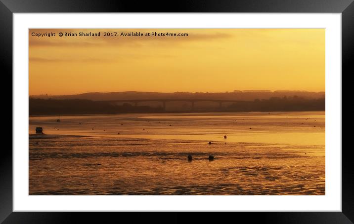 Bideford Bridge, Instow, Devon Framed Mounted Print by Brian Sharland