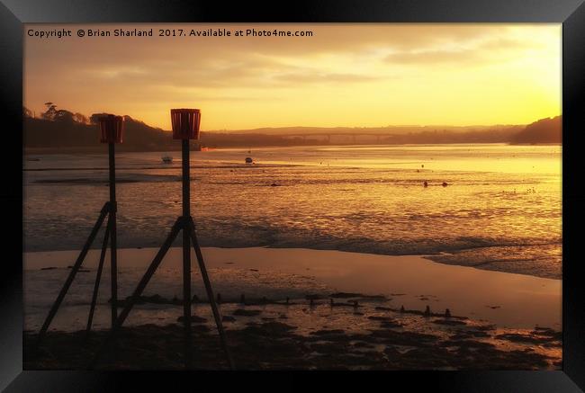 The River Torridge at Instow, Devon. Framed Print by Brian Sharland