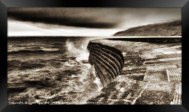 The Cobb. Framed Print by Brian Sharland