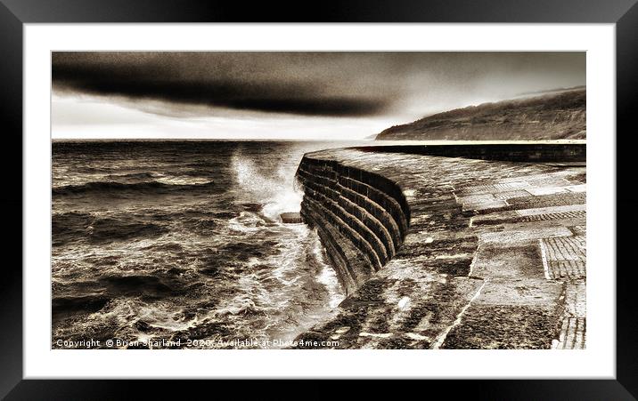 The Cobb. Framed Mounted Print by Brian Sharland