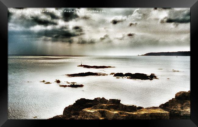 Baie de St Aubin, Jersey Framed Print by Brian Sharland