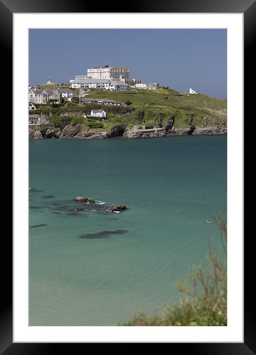 Towan Beach Newquay Framed Mounted Print by Canvas Landscape Peter O'Connor