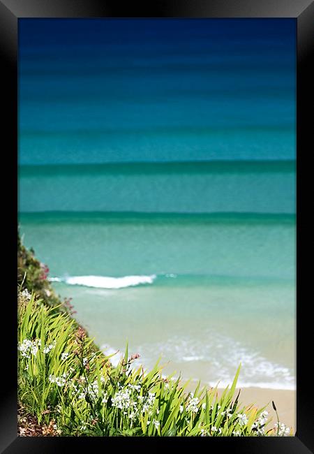 Newquay Surf Swell Framed Print by Canvas Landscape Peter O'Connor