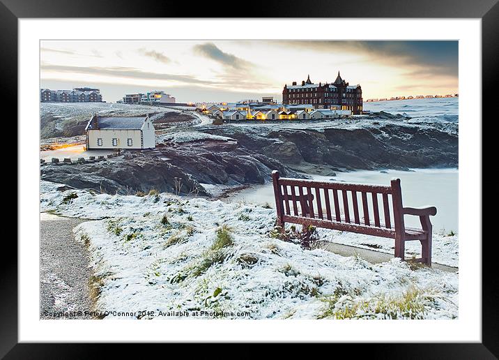 A Warm Reception Framed Mounted Print by Canvas Landscape Peter O'Connor