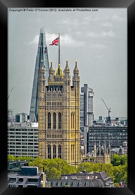 London Town Framed Print by Canvas Landscape Peter O'Connor
