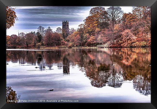 Lymm Dam, Cheshire. Framed Print by Canvas Landscape Peter O'Connor