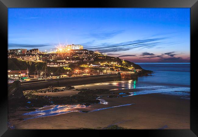 Newquay Harbour, Cornwall Framed Print by Canvas Landscape Peter O'Connor