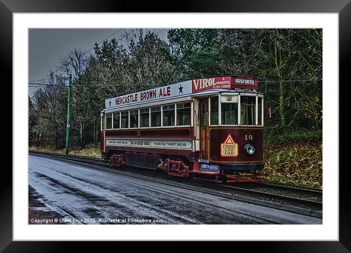 Beamish Tram Framed Mounted Print by Liam Ellis