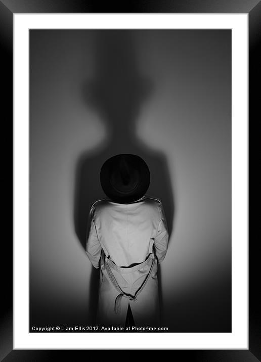 The shadow man Framed Mounted Print by Liam Ellis