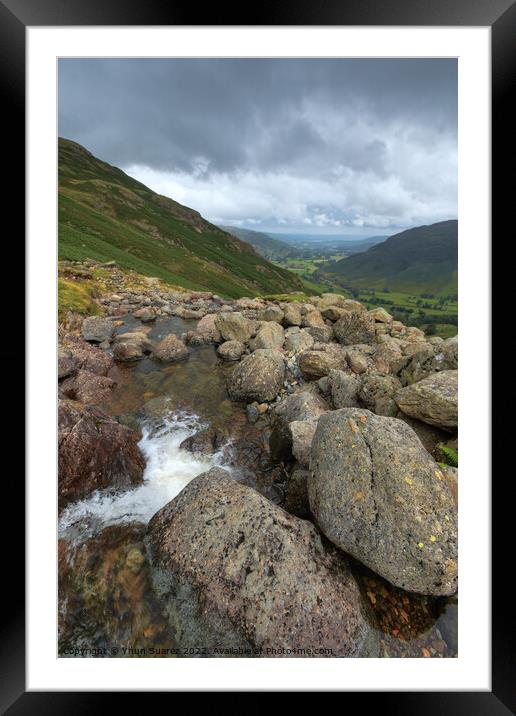 Langdale Pikes 1.0 Framed Mounted Print by Yhun Suarez