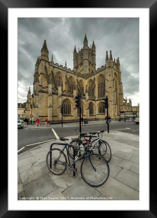 Bath Abbey 2.0 Framed Mounted Print by Yhun Suarez